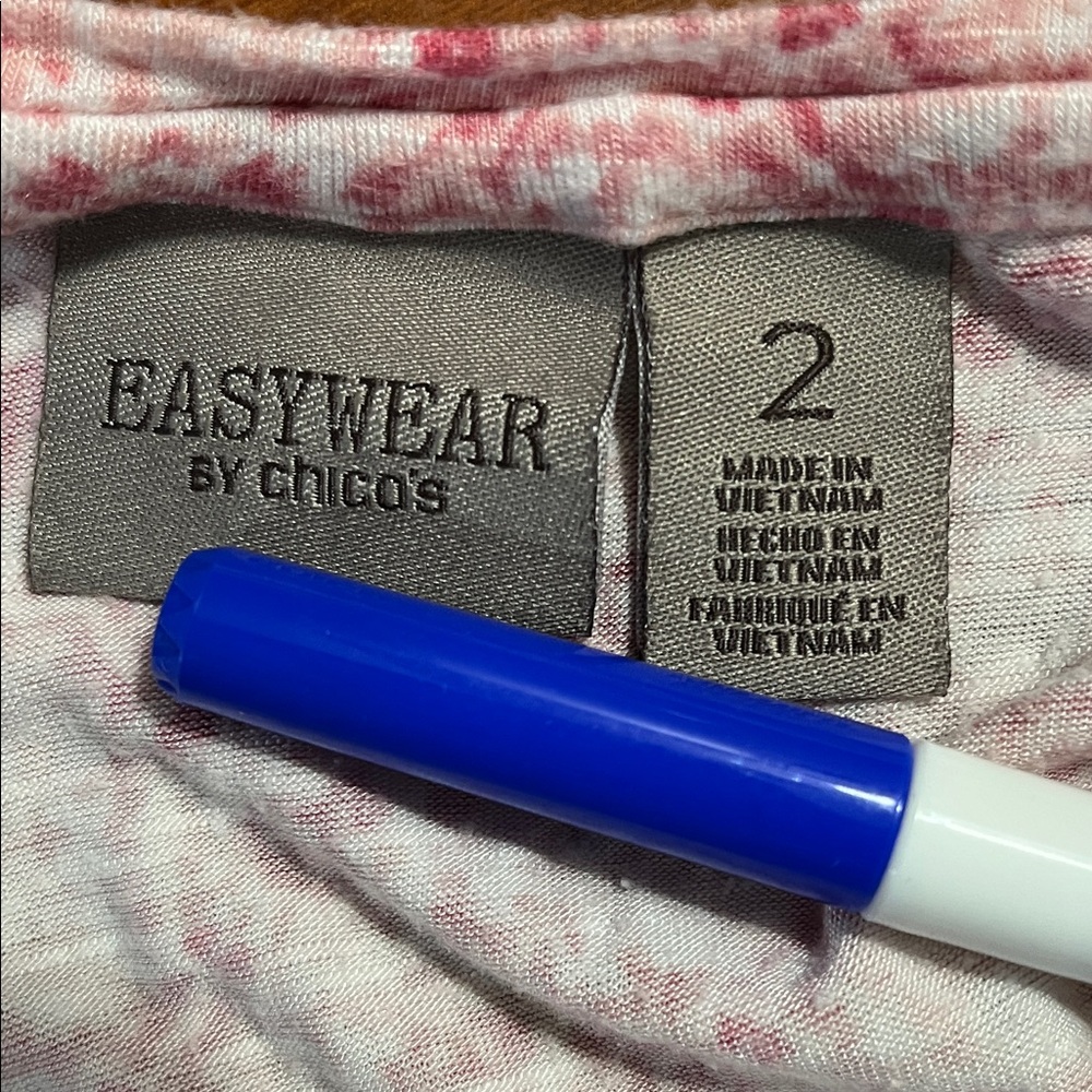 Chic Pink Patterned Women's Blouse - image 3